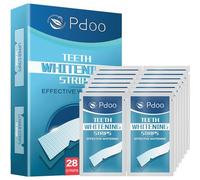 Teeth Whitening Strip - Whitening Strips for Sensitive People, Fast Remove Smoking, Coffee, Wine Stains, Teeth Brightening Kit Pack of 28 Non-Slip Strips