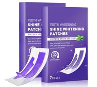 Teeth Whitening Strips - 14 Patches Purple Whitening Strips - 30 Minute Fast Tooth whitening Strip - Mild Mint Teeth Whitener for Brightening Yellow Teeth, Stain Removal, Non-Sensitive Formula