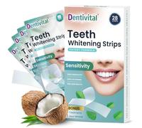 Teeth Whitening Strips, 28 PCs (14 Treatments) - Zero Sensitivity Whitening with Enamel Strengthening & Gum Revitalization-Teeth Whitener Strips for Deep Stain Removal with Dry Non-Slip Technology