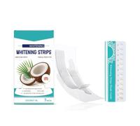 Teeth Whitening Strips, Coconut Whitening Strips, Teeth Whitening Kits, Non-Slip Dry Strip, Effective Remove Coffee, Tea Stains, Gentle Enamel Protection, Easy to Use Home Tooth Kit