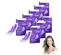 Teeth Whitening Strips - Professional Teeth Whitening Strips Kit, Purple Color Correction Strips for Yellow Stains, Gentle for Sensitive Teeth, Enamel Safe & Sensitivity Free Blend (8 Boxes)