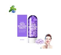 Teeth Whitening Tablets,Portable Purple Toothpaste Tablets,30 Tablets Teeth Whitening Tablet,Gentle Care for Sensitive Teet,Deep Cleaning & Stain Removal for Couples’ Dates,Home,Trave (B)