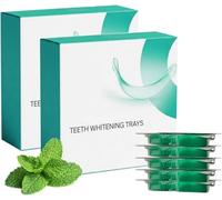 Teeth Whitening Trays, Moldable Mouth Retainer, Remove Yellow and Stains, Gentle Cleaning, Fresh Breath, Mint Flavor