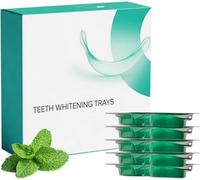 Teeth Whitening Trays, Moldable Mouth Retainer, Remove Yellow and Stains, Gentle Cleaning, Fresh Breath, Mint Flavor