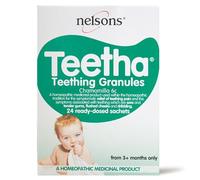 Teetha Baby Teething Granules (24 Sachets) 3+ Months, Homeopathic Relief For Soothing & Calming Teething Symptoms, Alternative to Teething Powder, Baby Teething Ready-Dosed Sachets