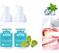 Teethaid Mouthwash, Whitening Mouthwash, Natural Peppermint Teeth Whitening Toothpaste Foam, Calculus Removal,Preventing and Healing Caries, Teeth Whitening Mousse Foam for All Teeth (2pcs)