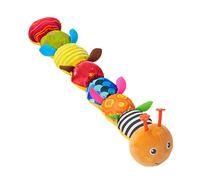 Teether Caterpillar Height Ruler - Newbòrn Bãby Plush Early Education Doll & Iņfant Enlightenment Toy | Sensory Teething Toy with Soothing Design | Soft Plush for Crib, Nursery & Travel