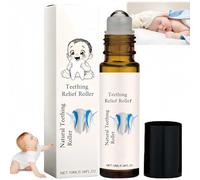 Teething Oil Roller,Baby Natural Teeth Roller,Soothing Teething Roller with Unique Ball Design,Natural for Teething Discomfort,Reduce Teething Discomfort,Easy to Use,Refreshing,Mild