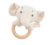 Teething Rattle Toys, Cute Animals Wooden Baby Rattle Toys, Stuffed Crochet Ratttle with Teether Ring, Newborns Soft Handbell Grab Shaker, Crinkle Sounds Squeaky Sensory Amigurumi, G'ifts for Newborns
