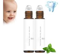 Teething Relief Roller, Teething Roller, Teething Roller Natural, Baby Teething Oil Roller, Reduce Teething Discomfort (2pcs)