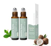 Teething Roller, Children's Teething Roller Ball, Natural Pain Relief Baby Roller Teething Oil Suitable, Natural Teething Oil for Relieving Teething Discomfort In Babies (2Pc)