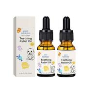 Teething Roller, Natural Teething Relief Oil for Babies, Natural Teething Oil, Teething Relief Roller, Baby Teething Oil Roller, Effectively Reduce Infant Teething Discomfort for Discomfort (2Pc)