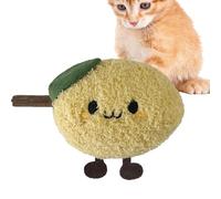 Teething Stick For Cats,Plush Lemon Design Kitty Chew Toys With Stick | Bite Resistant Funny Adorable Toys For Indoor Cats Teeth Cleaning