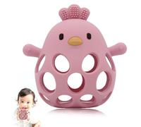 Teething Toys for Baby - New Infant Silicone Chicken Baby Teether Toy Sensory Toy from 0 Months Prevents Finger Sucking - Teethers Aid & Grasping Ball - Gifts for Boys & Girls