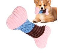Teething Toys for Puppy Bone Shape Interactive Squeaky Built-In Sound