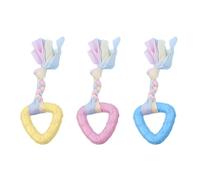 Teething Toys for Small Dogs, Puppy Chew Toys, 3pcs Dog Chew Toys for Puppies - Reusable Ball with Rope Dog Toy, Teether for Chio