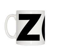 TeeTreeDesigns Zoe Name Mug - White Ceramic Coffee Mug - 80mm Diameter, 92mm High - Dishwasher Safe - Reusable - Handled Mug - Adult - Birthday, Christmas