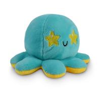 TeeTurtle - The Original Reversible Octopus Plushie - Starry Eyes - Cute Sensory Fidget Stuffed Animals That Show Your Mood