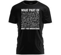 TeeUnion Funny Math Teacher Shirt | What Part of Don’t You Understand Algebra T-Shirt for Teachers, Black, S