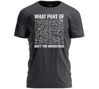 TeeUnion Funny Math Teacher Shirt | What Part of Don’t You Understand Algebra T-Shirt for Teachers, Dark Gray, XXL