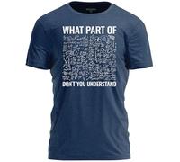 TeeUnion Funny Math Teacher Shirt | What Part of Don’t You Understand Algebra T-Shirt for Teachers, Heather Navy, XL