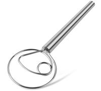 TEEVEA Danish Dough Whisk Stainless Steel Hook Dutch Bread Mixer for Sourdough Baking Tools