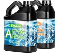 Teexpert High Gloss Epoxy Resin Kit, Upgraded Clear Self-leveling Bubbles-Free Resin Epoxy 1:1 Mix for Casting and Coating, Jewelry Making, Mold, Home Decor, DIY Crafts（950ML Resin +950ML Hardener）