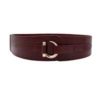 TeeYee Leather Belts Elastic Renaissance Waist Stretch Retro Belt Vintage Fashion Medieval Fashion Hook Belt, Coffee, XXL