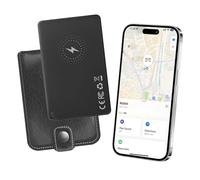 TEEYELLA Wallet Tracker Card Compatible with Find My, Bluetooth Tracking Card for Wallet, Ultra Slim, Wireless Charging, Waterproof Key Finder and Luggage Tracker (iOS Only)