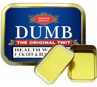 TEEZ Dumb Drum 2oz Gold Tobacco tin,Airtight gold tin