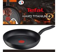 Tefal 24cm Black Titanium+ Excellence Thermo-Spot Non-Stick Frying Pan Frypan