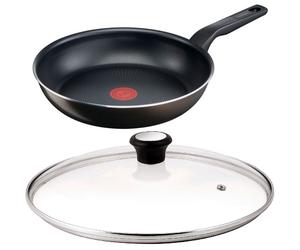 Tefal 24cm XL Intense Frying Pan with Glass Lid Non Stick Titanium Dishwasher