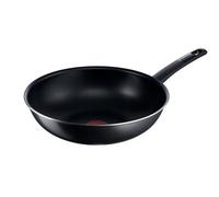 Tefal 28cm Wok Pan Non Stick Stirfry Aluminium Dishwasher Safe PFOA Free Black