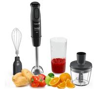 Tefal 3in1 Optichef Hand Stick Blender, 20 speeds and pulse, Powelix Blades Technology, 800ml beaker, 1000W, 500 ml Chopper, Food Processor, Dishwash
