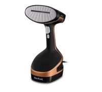 Tefal Access Steam+ Handheld Clothes Steamer, 1600W, 26 g/min Steam, No Ironing Board Needed, 2 Steam Levels, Sanitising Steam, Black & Rose Gold, DT