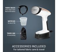 Tefal Access Steam Pocket Handheld Clothes Steamer, Ultra-Compact Design, Foldable Head, 15-Second Ready, 1300W, Steam Output up to 20g/min, Lightwei