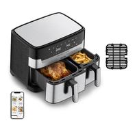 Tefal Airfryer (EY905D) Dual Easy Fry & Grill Silver Black (EY905D)
