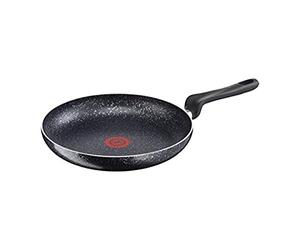 TefaL B3700602 01IZ-EP5 Origins Speckled Frying Pan for All Heat Sources Including Induction, Aluminium, 28 cm, Black
