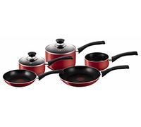 Tefal Bistro 5-Piece Cookware Set, Red
