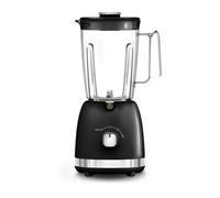 Tefal Black Colection Blender, 2L Jug, 2 Speeds, Pulse Mode, Kitchen Blender, 6 Stainless Steel Removable Blades, Smoothies, Milkshakes, protein Shakes, Cocktails, Ice Crush, Soups, 500W BL3558G0