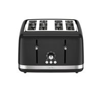 Tefal Black Collection 4-Slot Toaster, 7 Browning Levels, Defrost-Stop-Reheat Functions, Removable Crumb Tray, High-lift, Self-Centring Racks, 1430W,