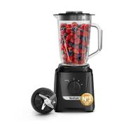Tefal Blendforce 3, 2L, 600W, Plastic Blender - Black | 1.25L Working Capacity, Removable Stainless Steel Blades, 2 Speeds and Pulse, BL420840