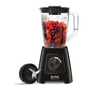 Tefal Blendforce II Blender, 2L Plastic Jug, 1.25L Effective Capacity, 600W, 4 Removable Stainless Steel Blades, Smoothie, Ice Crush, 2 Speeds + Puls