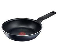 Tefal C38504 XL Force frying pan 24 cm | non-stick coating | durable | robust | thermal signal | diffusion base pan bottom | extra large shape | aluminium | sturdy handle | black
