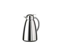Tefal Campo Jug 1L, Stainless Steel Chrome, 100% Leak-Proof, High-Quality Glass Liner, Keeps Beverages Hot for 12 Hours, Durable and Elegant Thermal