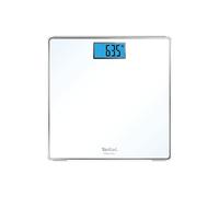 Tefal Classic Personal Scales 31 x 31 cm Maximum Capacity 160 kg Graduation 100 g Backlit Display Batteries Included PP1501V0 White