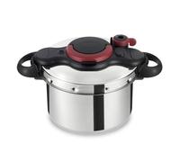 Tefal Clipso Minut Easy Pressure Cooker, 6 Litre, Stainless Steel, All hobs compatible including Induction, P4620768