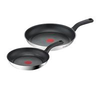 Tefal G726S204 2 Piece Set-24cm & 28cm Cookware, Comfort Max, Frying Pans, Stainless Steel