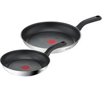 Tefal G726S204 2 Piece Set-24cm & 28cm Cookware, Comfort Max, Frying Pans, Stainless Steel