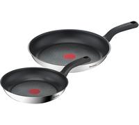 Tefal G726S204 2 Piece Set-24cm & 28cm Cookware, Comfort Max, Frying Pans, Stainless Steel